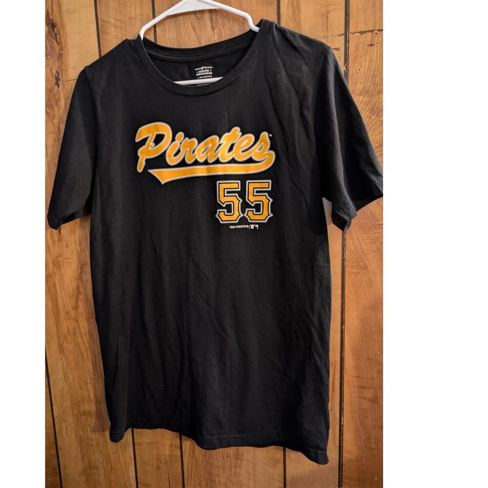 Genuine Merchandise Team Athletics Pittsburgh Pirates Shirt‎ Bell 55 Youth XXL